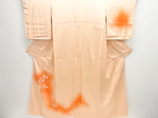 未使用品　葉模様刺繍訪問着